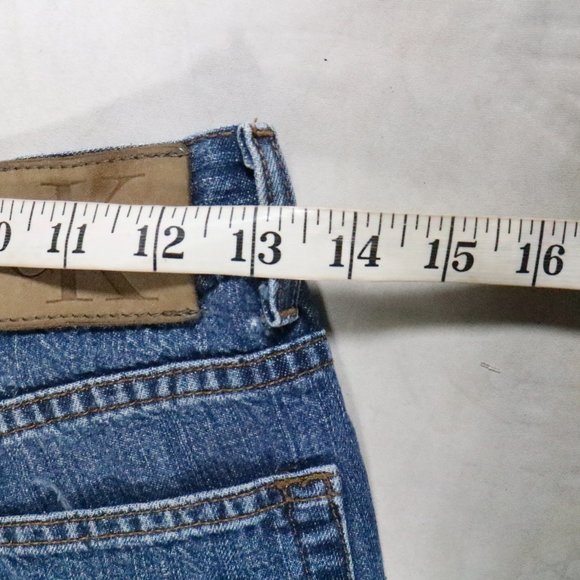 VTG CALVIN KLEIN Denim Cut-off Shorts Sz 3 - Picture 7 of 12